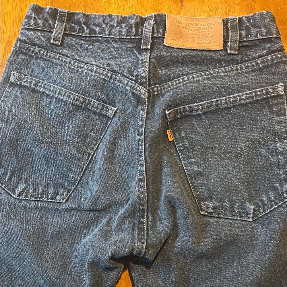 Vintage Orange Tab Levi's 31x30 Faded Black - Picture 9 of 16